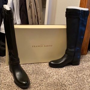 Franco Sarto Black Talk Boots